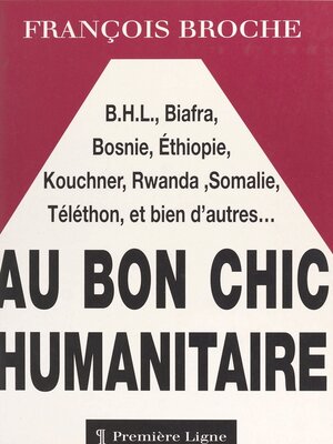 cover image of Au bon chic humanitaire
